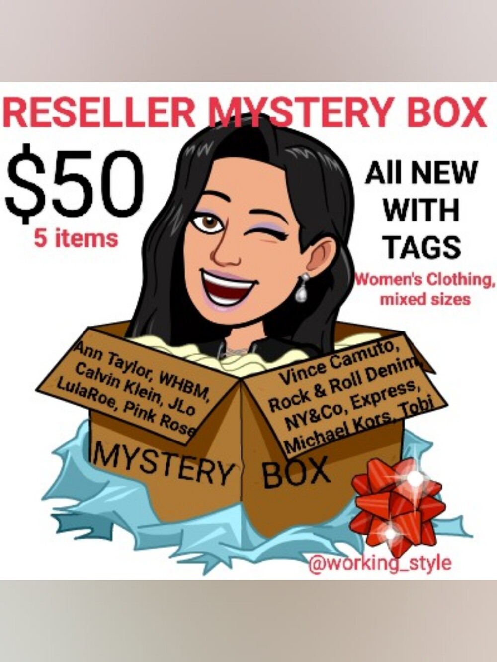 🆕 5 piece Reseller Mystery Box: Disney Business Casual Athleisure Vaca Festival